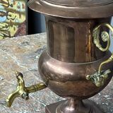 Antique samovar. Copper, solid bronze.