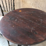 Napoleon 3 pedestal table and chair