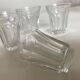 Set de 6 verres shot tulipe à côtes plates néo classique 1950