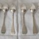 lot 6 teaspoons old Paris style of 1838 in sterling silver