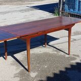 Vintage Scandinavian dining table with extensions