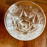 Service de 10 verres à pied en cristal ciselé