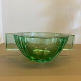 Daum art deco crystal ashtray