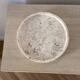 Small round tray in travertine