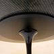 Table basse tulipe vintage en marbre noir