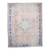 9x12 Large Area Navy Blue Persian Vintage Rug, 275x353 Cm