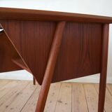 Danish Teak Floating Desk By Gunner Nielsen For Tibergaard, 1960s