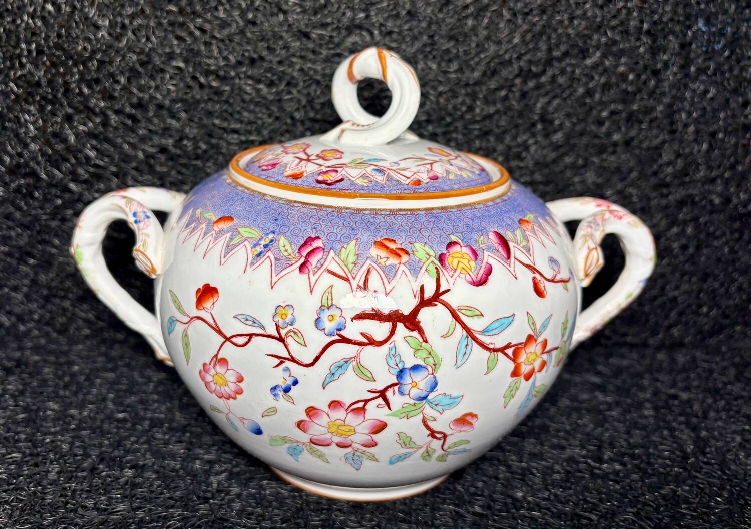 Sugar bowl Sarreguemines Minton GM