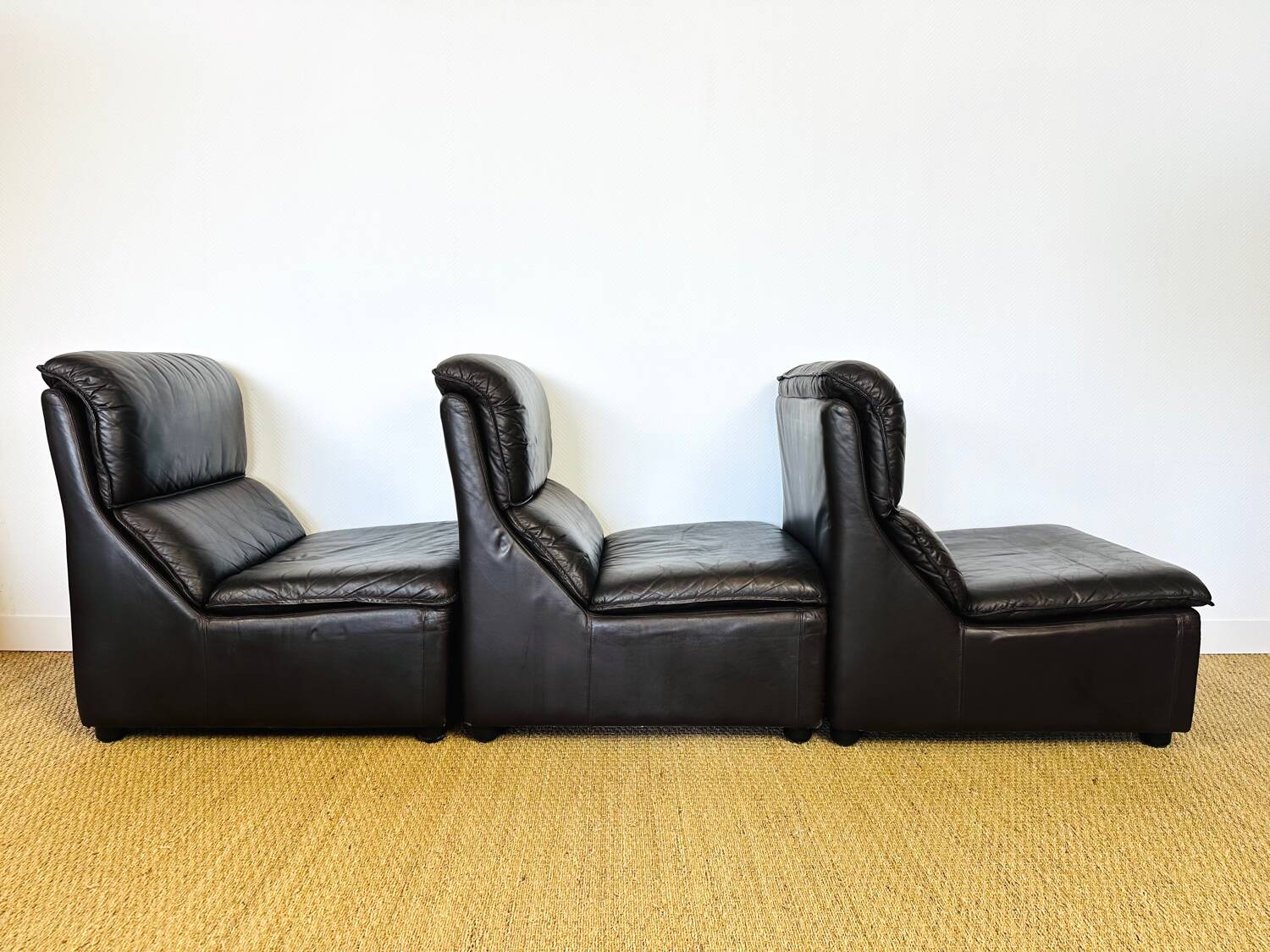 Modular leather sofa 1960