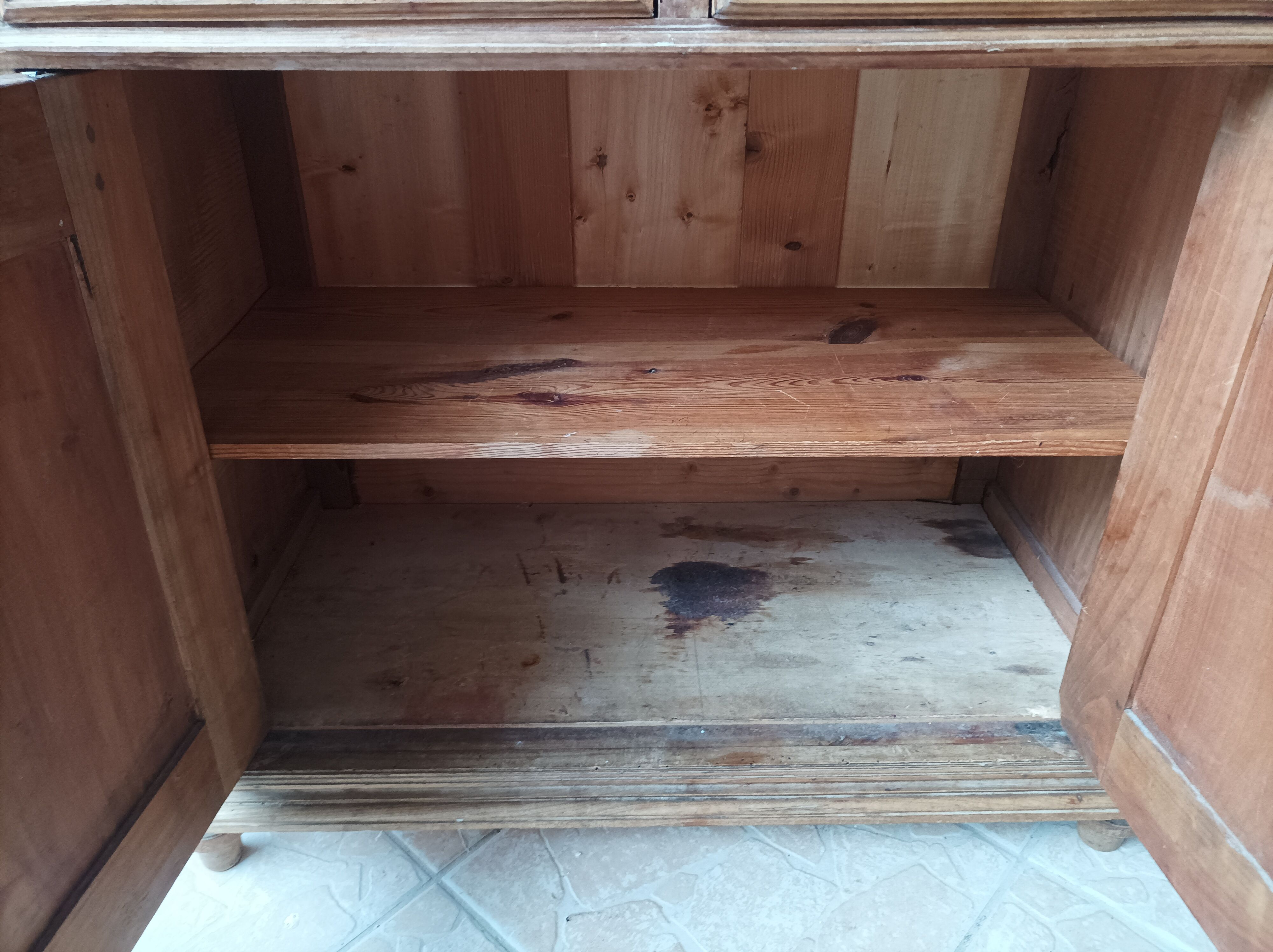 Vintage walnut vanity