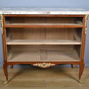 Commode Sauteuse en Marqueterie, style Transition Louis XV Louis XVI – Débu