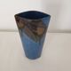 Vase en céramique à couverte bleue 25cm Signée Jean Cacheleux Puisaye