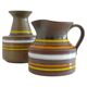 Bitossi Ceramic Vase and Pitcher Set by Aldo Londi, Handmade in Italy