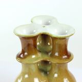 Tripple Vase In Ceramics, Czechoslovakia 1960s