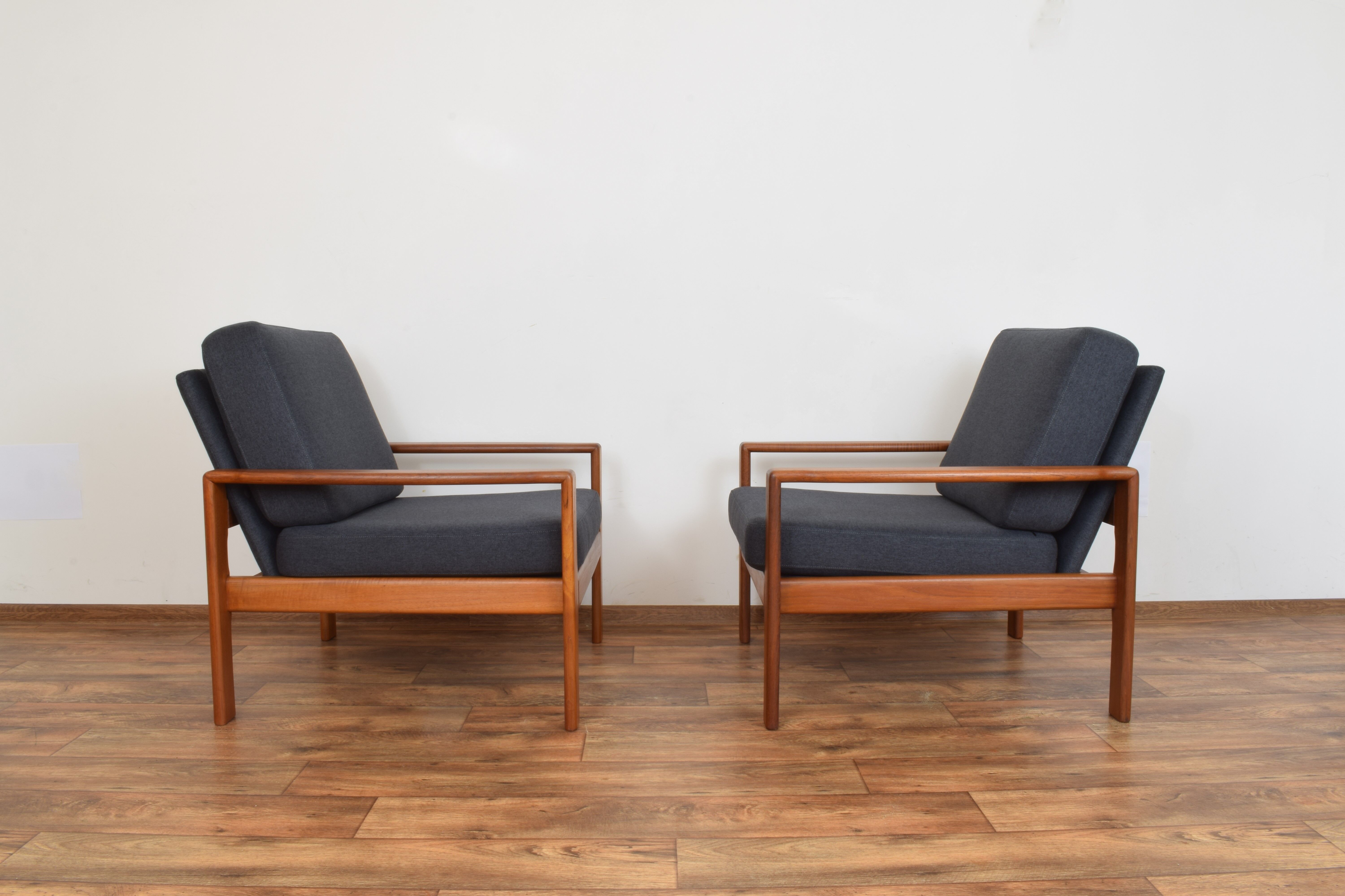 Pair of teak Armchair, 1970s