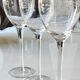 Lot de 6 verres à pied en cristal taillé, art déco d épis de blé/motifs floraux, art déco