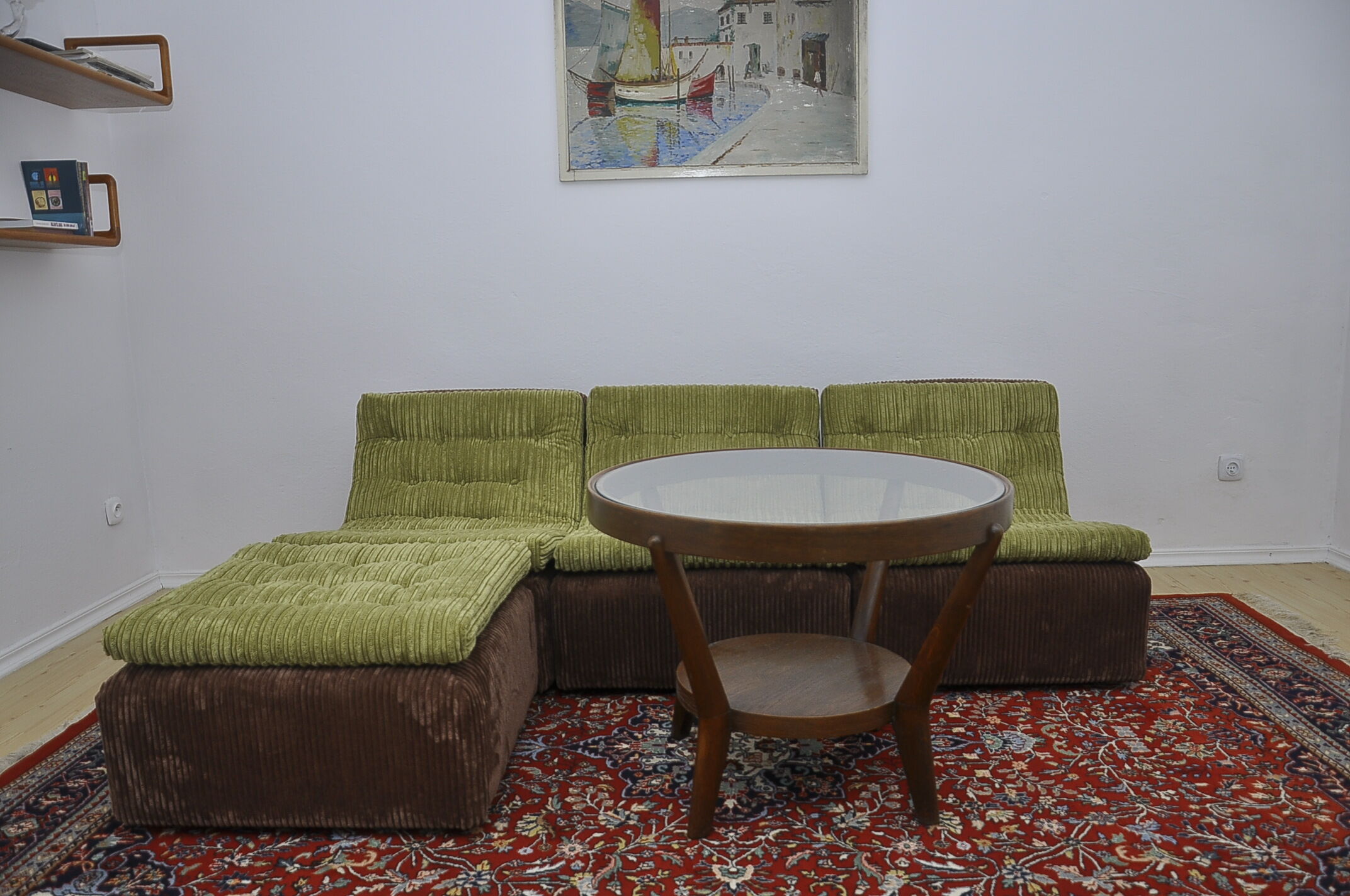 Corduroy modular sofa from DUX, 1970s