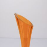 Scandinavian soliflore vase in yellow transparent glass
