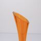 Scandinavian soliflore vase in yellow transparent glass
