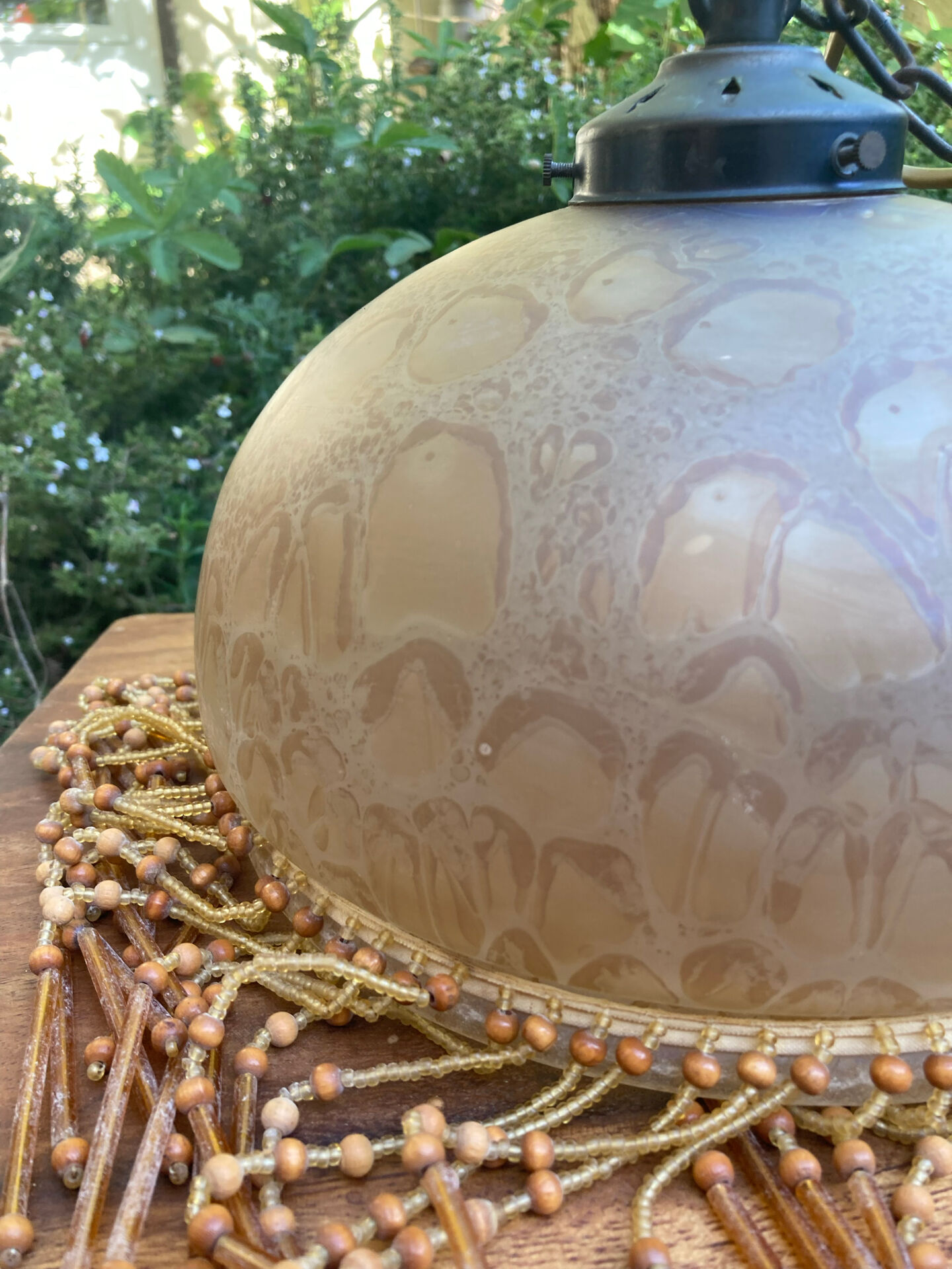 Chandelier with pendants from the 1920s