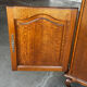 Vintage solid oak furniture for a vinyl turntable.