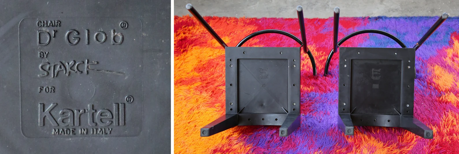 Chair dr. Glob designed by Philippe Starck for Kartell 1980