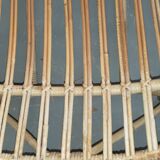 Ensemble fauteuils et table en bambou et rotin année 70
