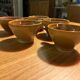 Ensemble de 5 tasses en grès vintage