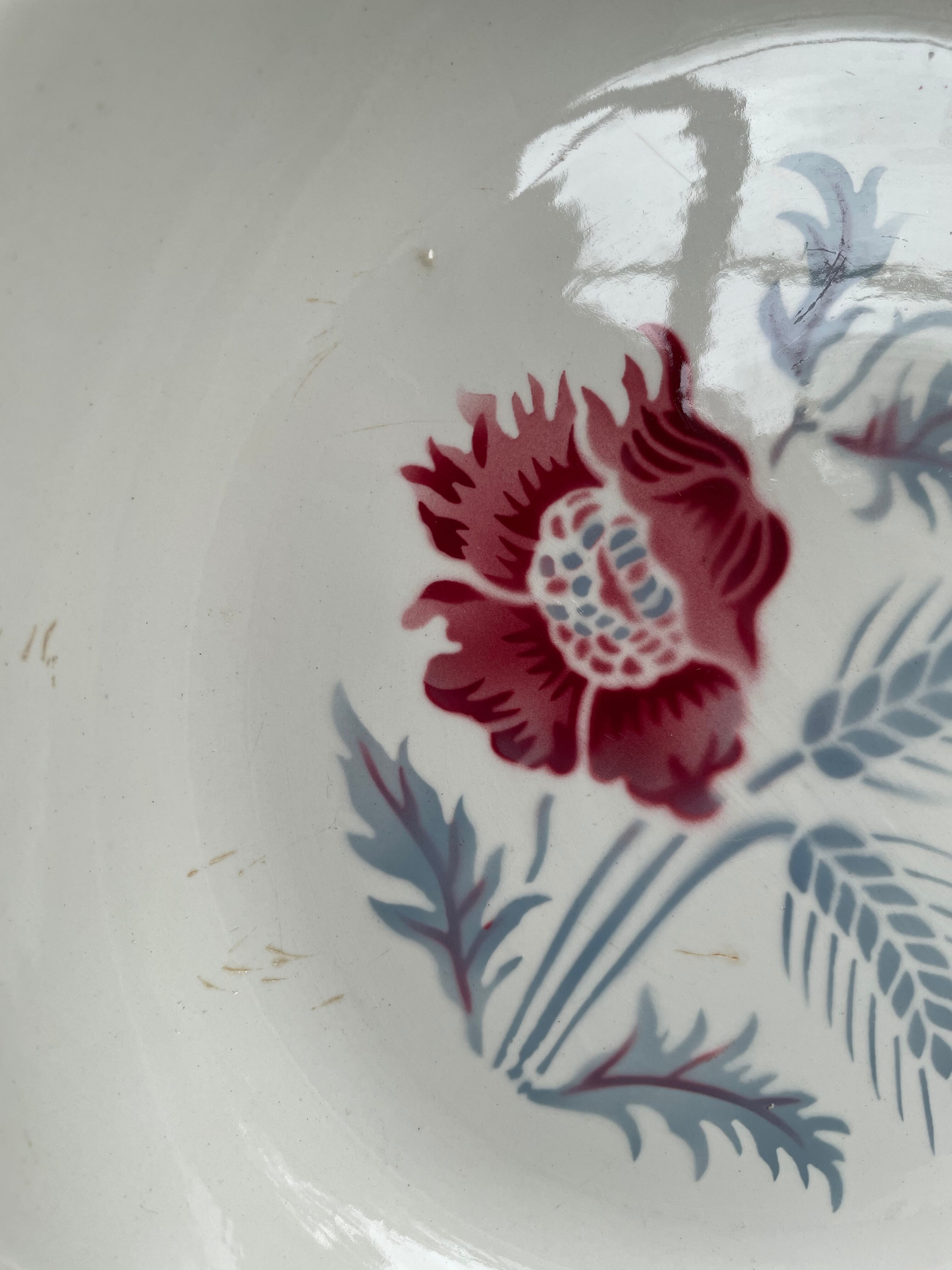 Hollow dish Sarreguemines model Carole