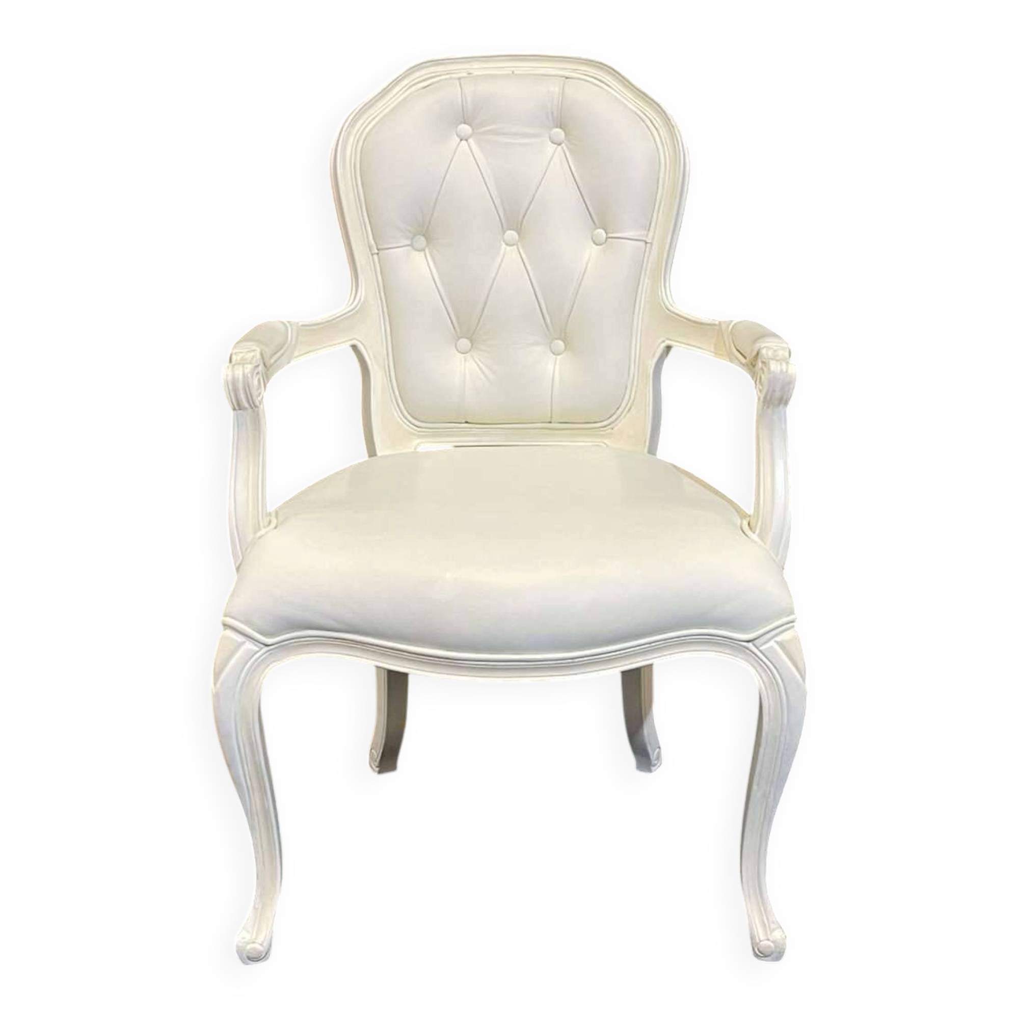 Fauteuil cabriolet de style Louis XV moderne