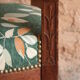 Wooden armchair, fabric