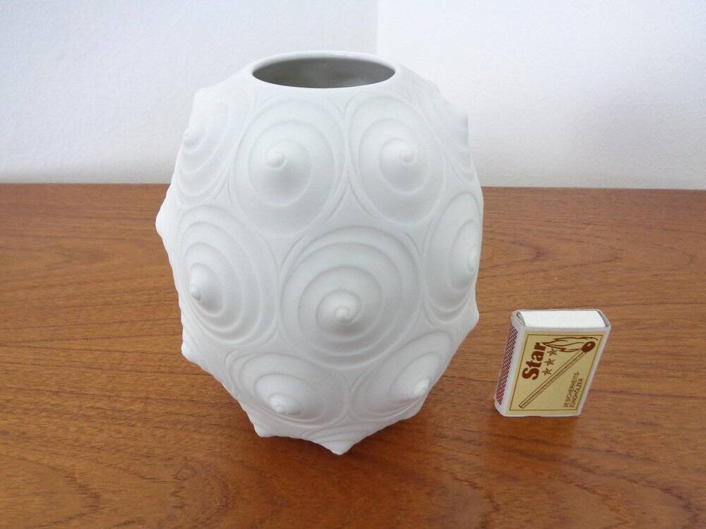 Mid-Century Op Art Vase from Hutschenreuther, 1960s