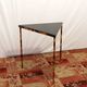 Vintage Eastern Bloc industrial side table, metal & wood accent table
