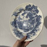 4 flat plates Gien iron earth