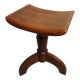 Tabouret de piano vintage en chêne des années 1930