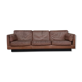 Mid century Georg Thams Kavlitet Vejen Polstermøbelfabrik leather sofa