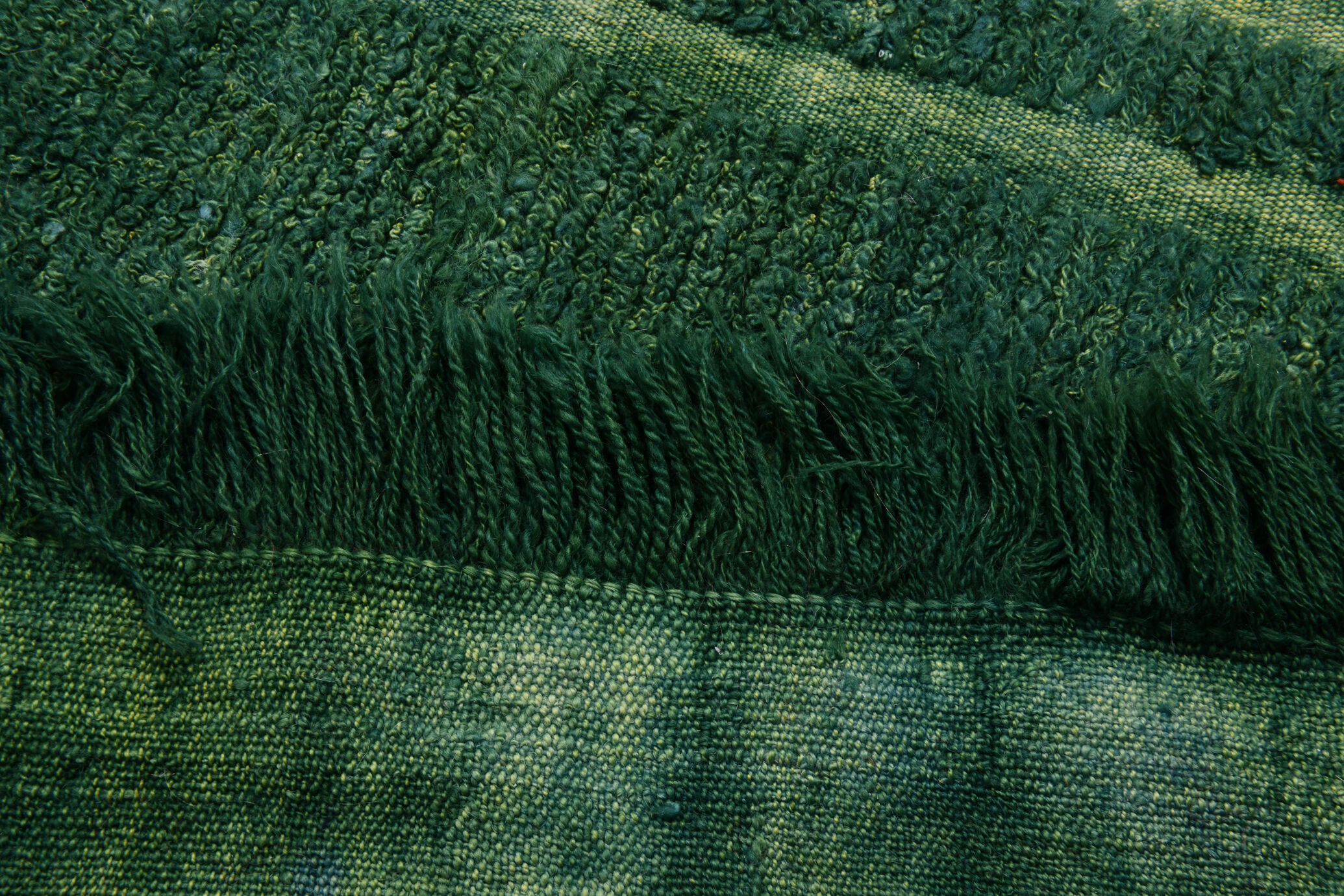 3x3 square green vintage rug 94x105cm