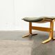 Mid-century Norwegian Siesta pouf in nubuck leather by Ingmar Relling for Westnofa, 1960s.
