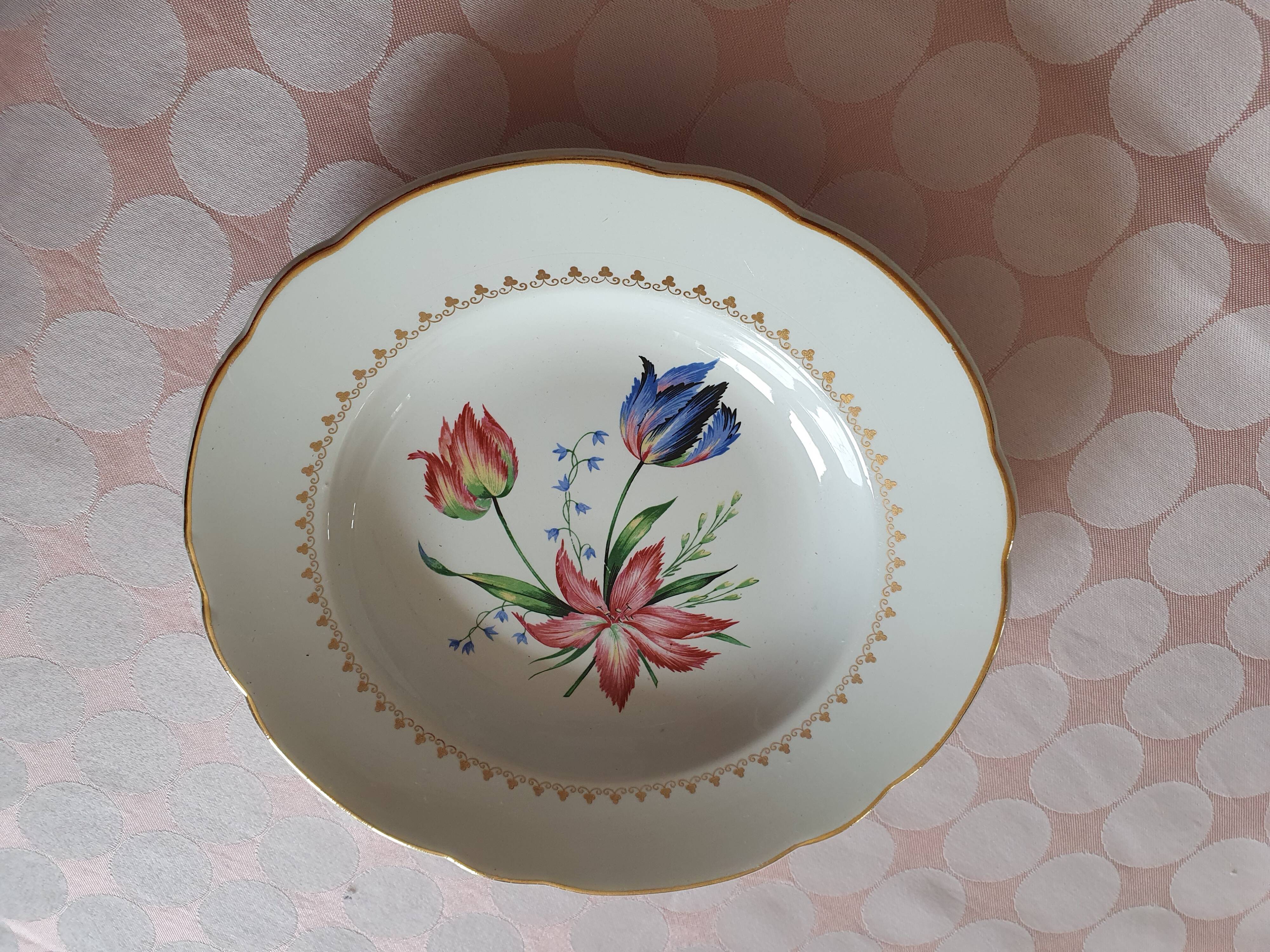 6 assietes creuses luneville-badonviller