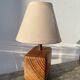 Paire de lampes chevet en bois