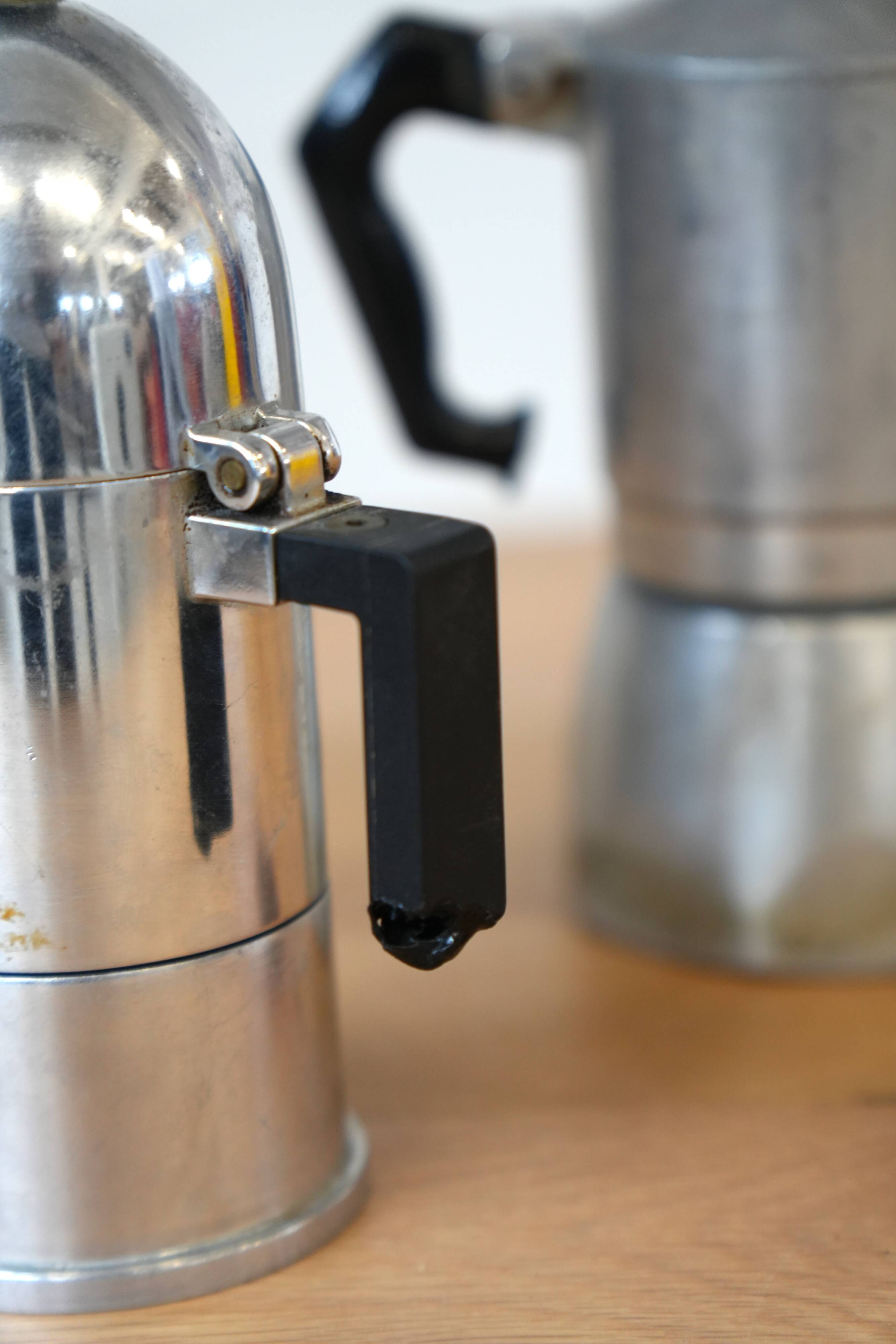 1970s Bialetti & Alessi Moka Coffee Makers – Iconic Italian Design