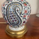 Old earthenware lamp from Gien