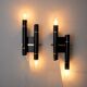 Pair of tubular wall lamps from Sciolari, Italy, 1970