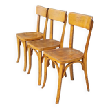 Set of 3 Baumann bistro chairs