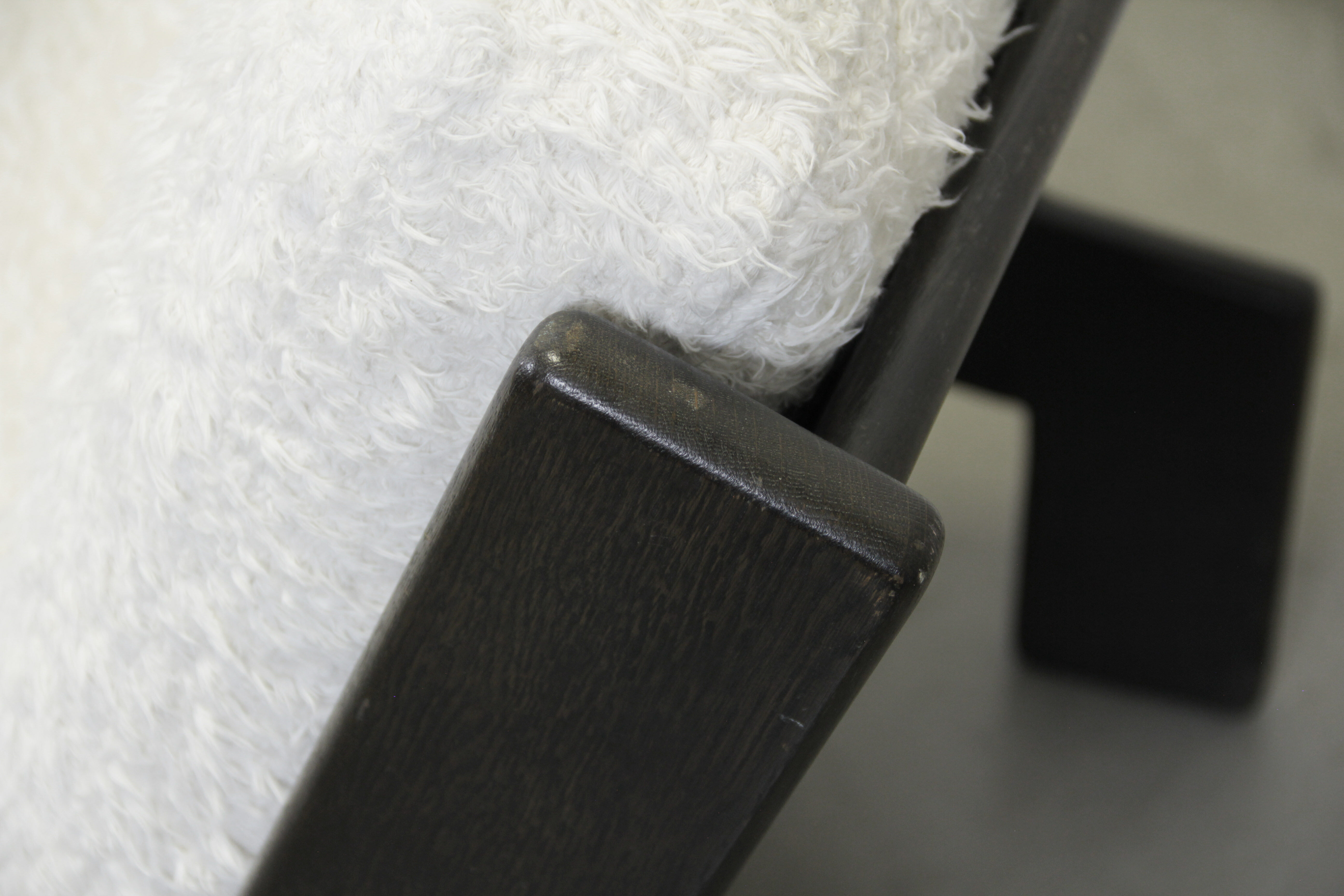 Brutalist oak lounge chair by Esko Pajamies for ASKO, Finland 1970s