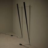 Pair of Gilles Derian torchère wall lights for Lumen Center, Italy 1984