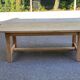 Renovated 1960s oak farmhouse dining table