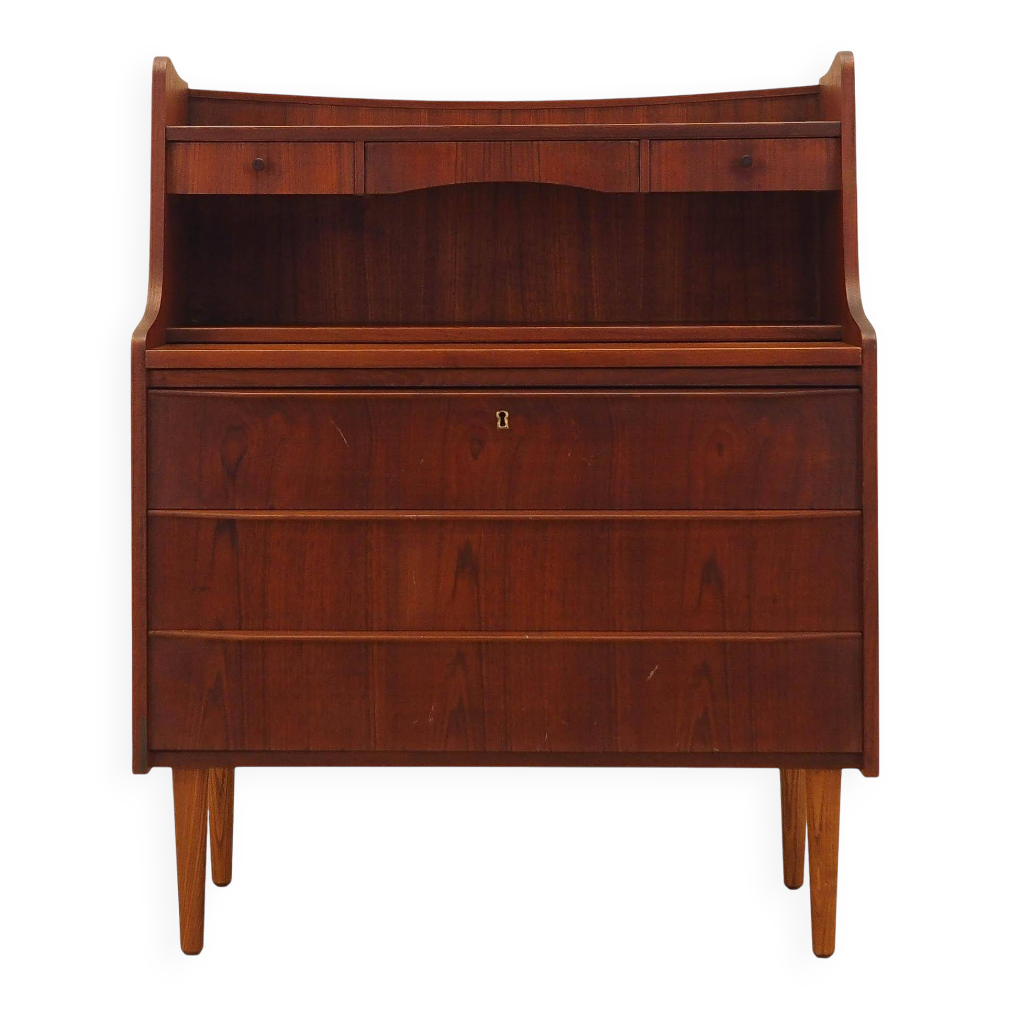 Teak secretary, Danish design, 1970s, made in Denmark