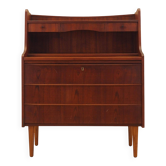 Teak secretary, Danish design, 1970s, made in Denmark