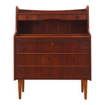 Teak secretary, Danish design, 1970s, made in Denmark